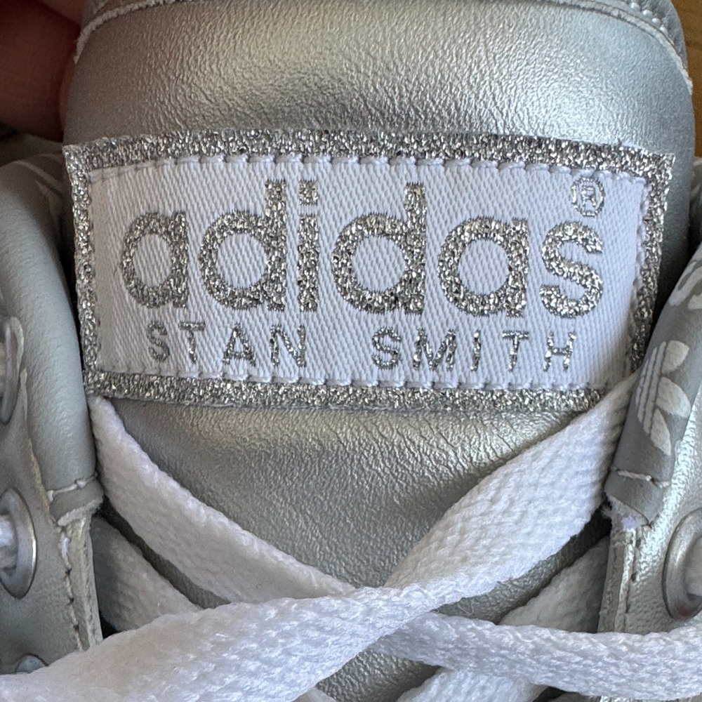 Stan Smith Adidas  Silver Sneakers men 9.5 - Picture 7 of 12